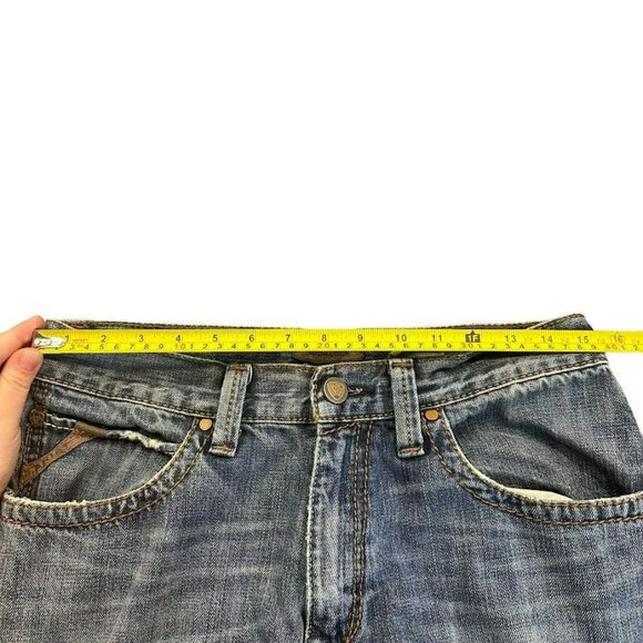 Ariat Mid Wash Straight Leg Distressed Jeans Mens 31 x 36 - Picture 4 of 5